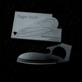 1pc Outdoor travel camping supplies equipment multifunctional wilderness survival card knife wilderness survival first aid tools (Color: Black)