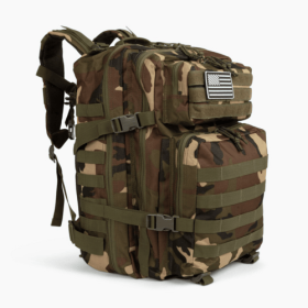 Tactical 45L Molle Rucksack Backpack (Color: Camouflage)